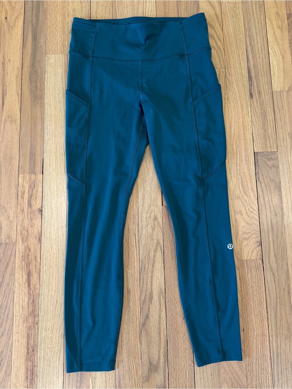 Lululemon Fast and Free High-Rise Crop Leggings 24” Green Size 8